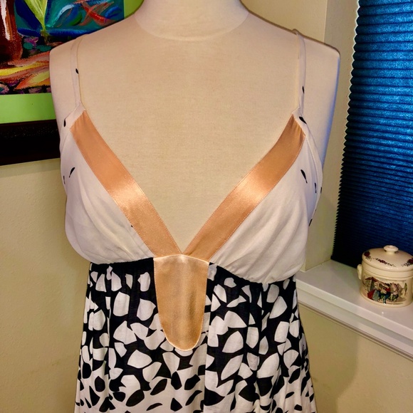 ANTHROPOLOGIE Twinkle by Wenlan Maxi Dress Silk Blend Size S - Picture 2 of 11